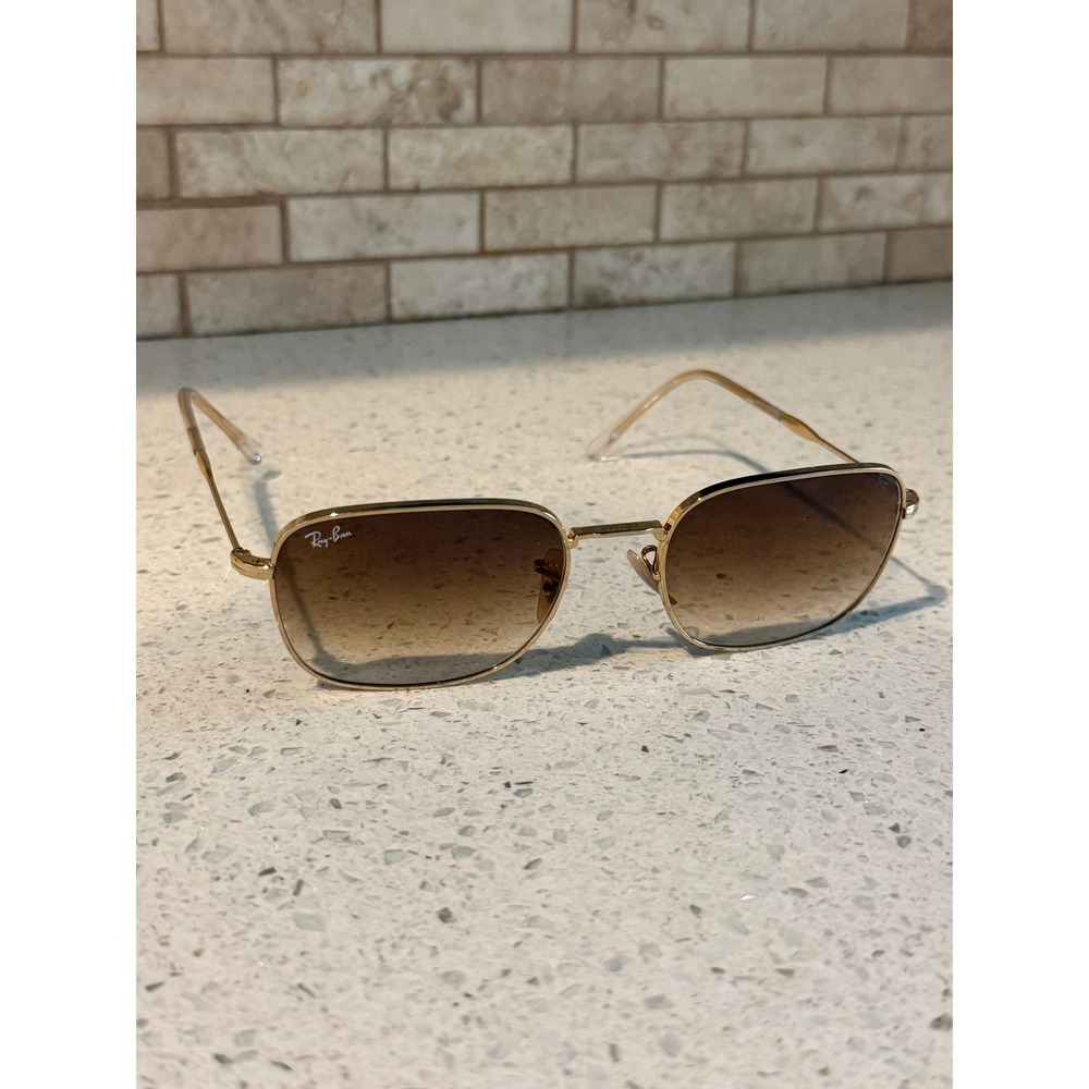 Sunglasses Ray Ban 3706 001/51 57 20 145 Gold Brown Gradient Lens